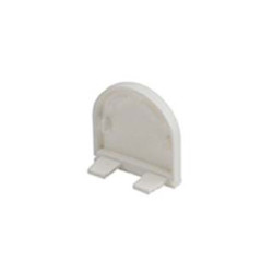 GLENOS embouts arrondis pour profil pro 2609 blanc, 2 pces