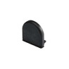 GLENOS embouts arrondis pour profil pro 2609 noir, 2 pces