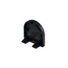 GLENOS embouts arrondis pour profil pro 2609 noir, 2 pces