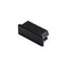 GLENOS embouts plats pour profil pro 2609 noir, 2 pces
