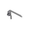 GLENOS embouts pour profil d'escalier DOWN. 2 pces. gris argent