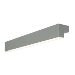 L-LINE 60 LED, applique, IP44, 3000K, 700lm, gris