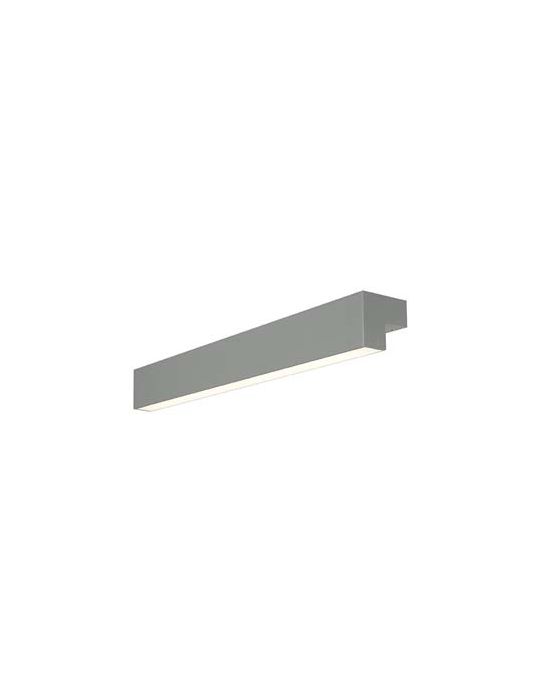 L-LINE 60 LED, applique, IP44, 3000K, 700lm, gris