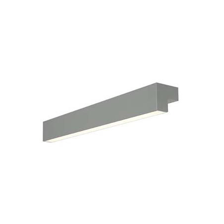 L-LINE 60 LED, applique, IP44, 3000K, 700lm, gris