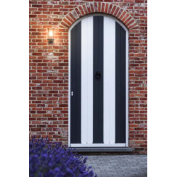applique PHOTONIA ronde, anthracite en verre transparent