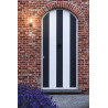 applique PHOTONIA ronde, anthracite en verre transparent