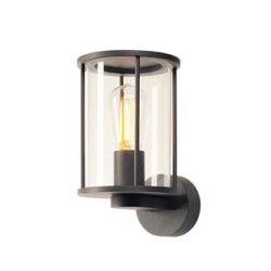applique PHOTONIA ronde, anthracite en verre transparent
