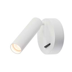 applique plafonnier KARPO, rond blanc, 7.5W LED, 3000K, avec interupteur