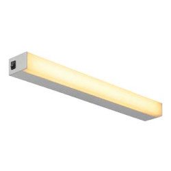 SIGHT 60 LED, applique et plafonnier avec interrupteur, 60cm, gris argent