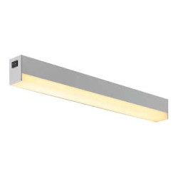 SIGHT 60 LED, applique et plafonnier avec interrupteur, 60cm, gris argent