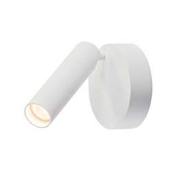 1 spot KARPO LED, applique plafonnier rond blanc, 7.5W, 3000K, variable