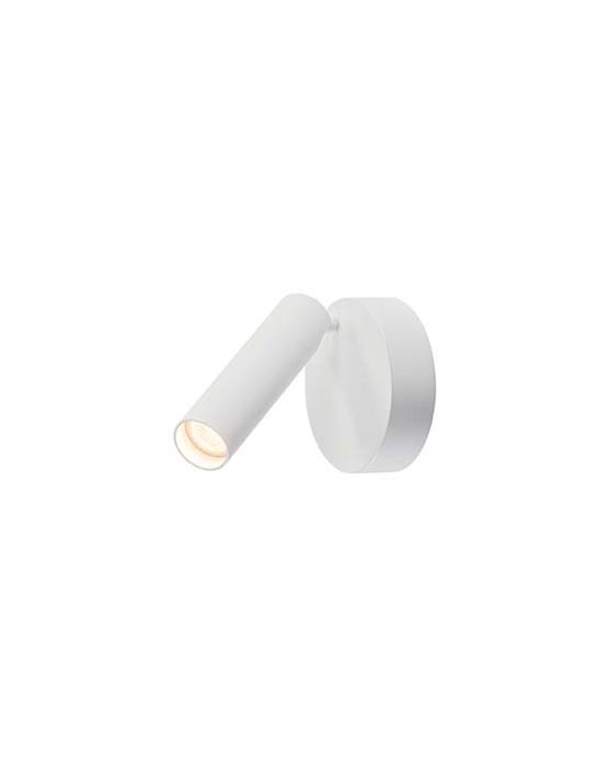 1 spot KARPO LED, applique plafonnier rond blanc, 7.5W, 3000K, variable
