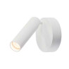 1 spot KARPO LED, applique plafonnier rond blanc, 7.5W, 3000K, variable