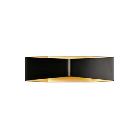 CARISO WL-4 applique, noir/laiton 2x 9W LED, 2700K