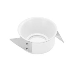 Collerette pour F-LIGHT, blanc, avec verre transparent