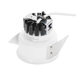 Collerette pour F-LIGHT, blanc, avec verre transparent