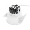 Collerette pour F-LIGHT, blanc, avec verre transparent
