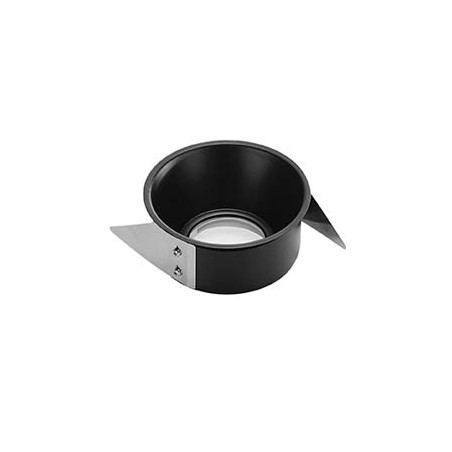 Collerette pour F-LIGHT, noir, avec verre transparent