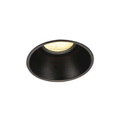 Collerette pour F-LIGHT, noir, avec verre transparent