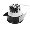 Collerette pour F-LIGHT, noir, avec verre transparent