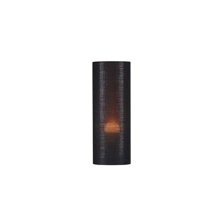 FENDA, abat-jour cylindrique, Ø 15cm, noir/cuivre, textile