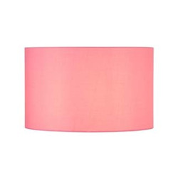 FENDA, abat-jour rond, Ø 45cm, rose, textile