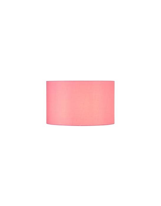 FENDA, abat-jour rond, Ø 45cm, rose, textile