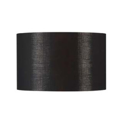 FENDA, abat-jour rond, Ø 45cm, noir/cuivre, textile