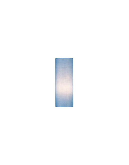 FENDA, abat-jour cylindrique, Ø 15cm, bleu, textile