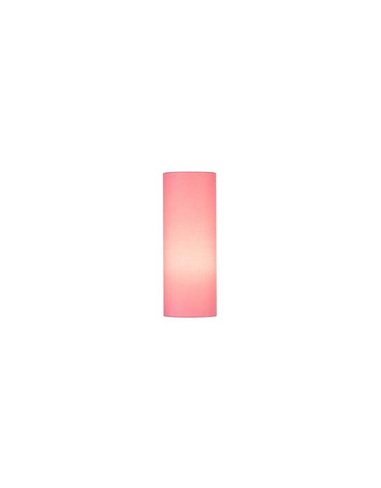 FENDA, abat-jour cylindrique, Ø 15cm, rose, textile