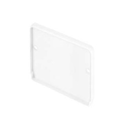 GLENOS Embouts pour profil industriel plat, blanc, 2 pièces