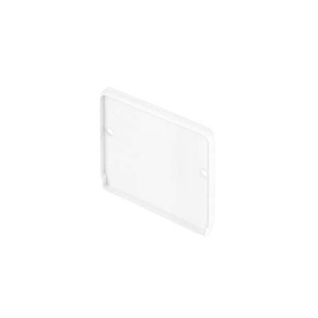 GLENOS Embouts pour profil industriel plat, blanc, 2 pièces