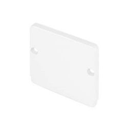 GLENOS Embouts pour profil industriel plat, blanc, 2 pièces
