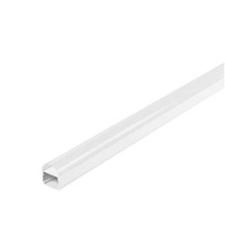 GLENOS profil industriel arrondi, blanc mat, 2m