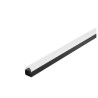 GLENOS profil industriel arrondi, noir mat, 2m