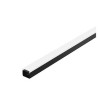 GLENOS profil industriel plat, noir mat, 2m