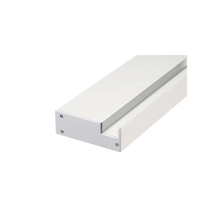 GLENOS support mural pour profil, embouts inclus, blanc, 1m