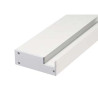 GLENOS support mural pour profil, embouts inclus, blanc, 1m