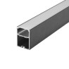 GLENOS profil professionnel 4970-200, noir mat, 2m, avec diffuseur