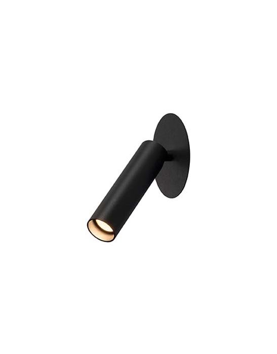 encastré noir KARPO avec patère plate, 7.5W LED, 3000K