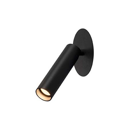 encastré noir KARPO avec patère plate, 7.5W LED, 3000K