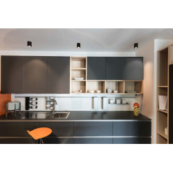 TRILEDO ROND CL plafonnier noir mat, LED, 6.2W, 38°, 3000K