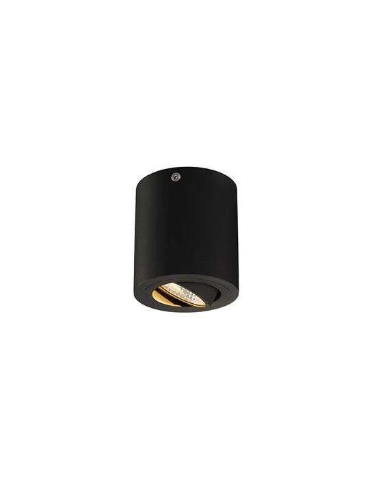 TRILEDO ROND CL plafonnier noir mat, LED, 6.2W, 38°, 3000K