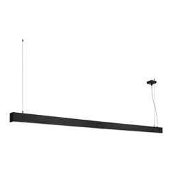 GLENOS, suspension profilée, 2m, noir, SMD LED 103W, 4000K