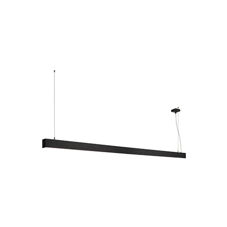 GLENOS, suspension profilée, 2m, noir, SMD LED 103W, 4000K