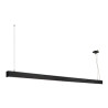 GLENOS, suspension profilée, 2m, noir, SMD LED 103W, 4000K