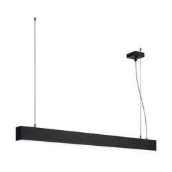 GLENOS, suspension profilée, 1metre, noir, SMD LED, 52W, 4000K