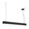 GLENOS, suspension profilée, 1metre, noir, SMD LED, 52W, 4000K