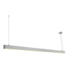 suspension GLENOS profilée, 2metres, gris argent, SMD LED 103W, 3000K
