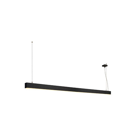 GLENOS, suspension profilée 2m, noir, SMD LED 103W, 3000K